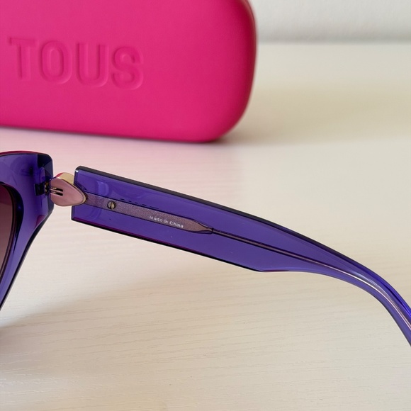 New, Tous Purple Sunglasses, STOB84S 08LA, Authentic
